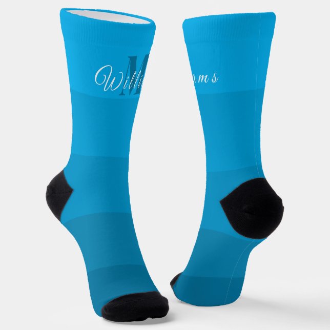 Chaussette Initiales et monogramme customisés pour bloc de co (Angulaire)