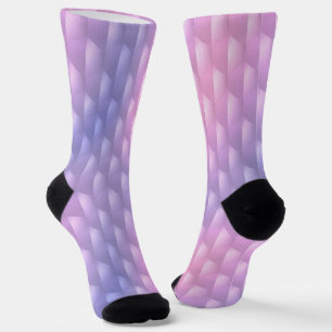 Chaussette Iridescente violet et rose