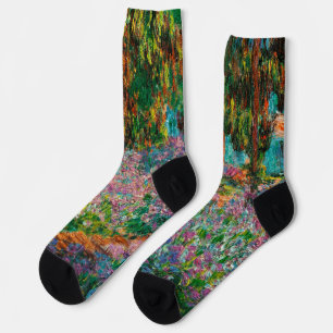Chaussette Irises Monet Garden Fleurs Giverny