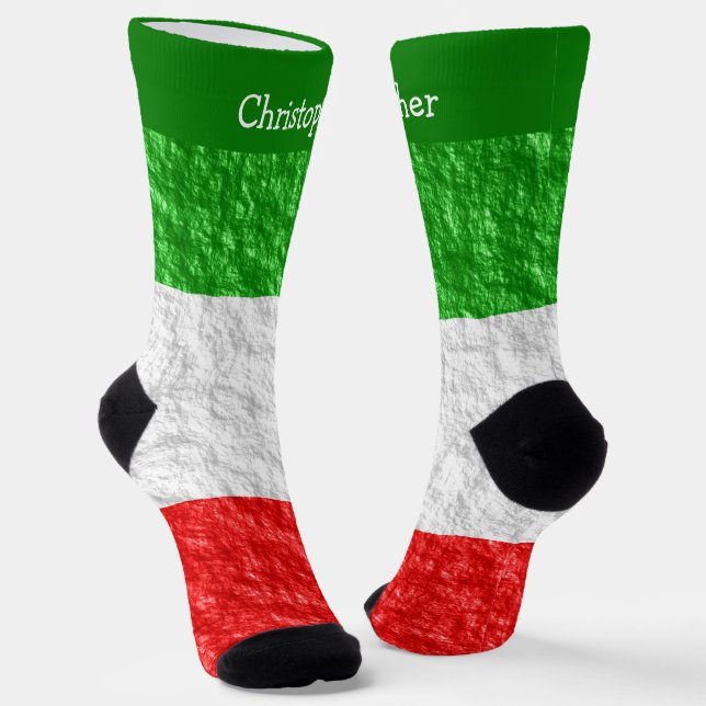 Chaussette Italian Flag Design (Angulaire)