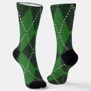 Chaussette Jacquard vert irlandais