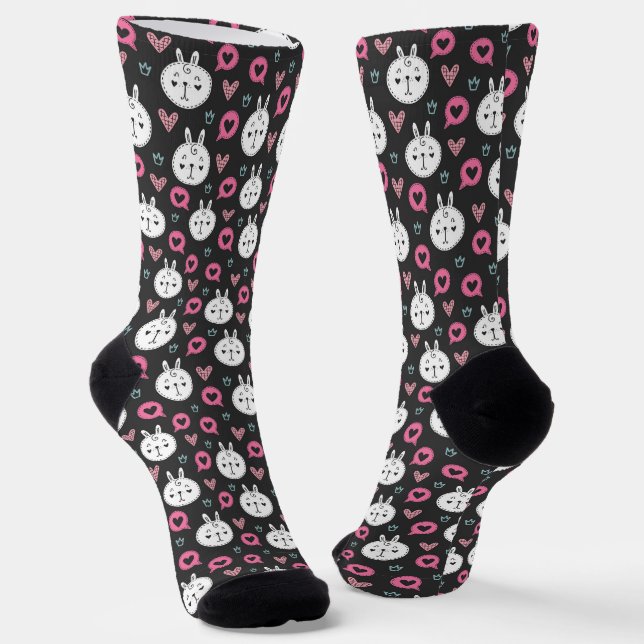Chaussette J'adore les chats (Angulaire)