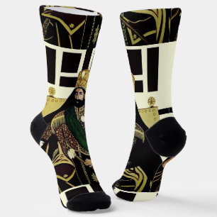 Chaussette Jah Rastafari Haile Selassie I HIM Rasta Socks