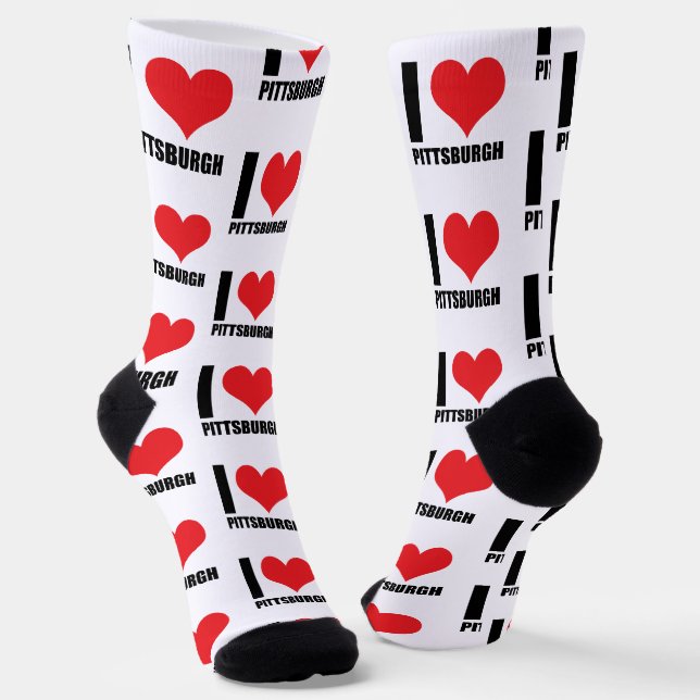 Chaussette J'aime Pittsburg  (Angulaire)