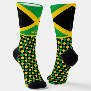 Chaussette Jamaïque Chaussettes, drapeau jamaïcain mode / spo