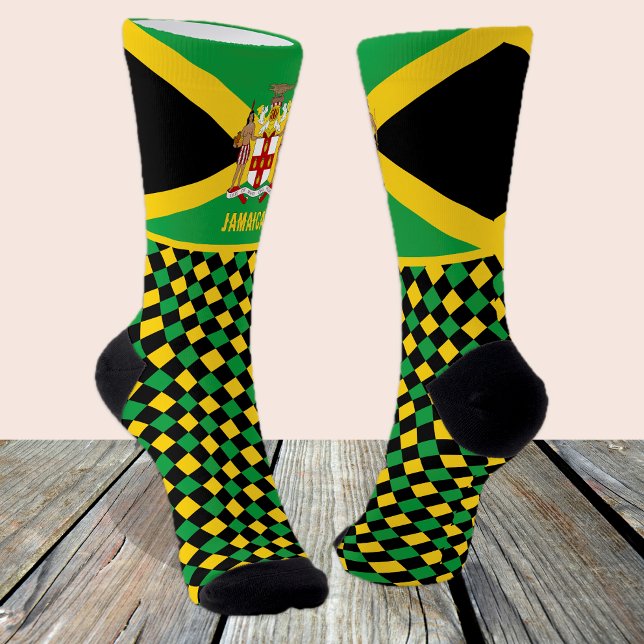 Chaussette Jamaïque Chaussettes, Emblem, drapeau jamaïcain (Créateur téléchargé)