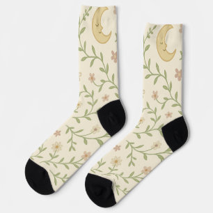 Chaussette Jardin de l'abeille au clair de lune – Chaussettes