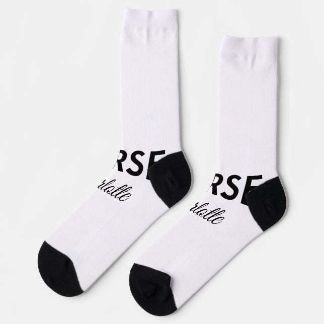 Chaussette Je suis infirmière médecin expert ajouter votre no (Gauche)