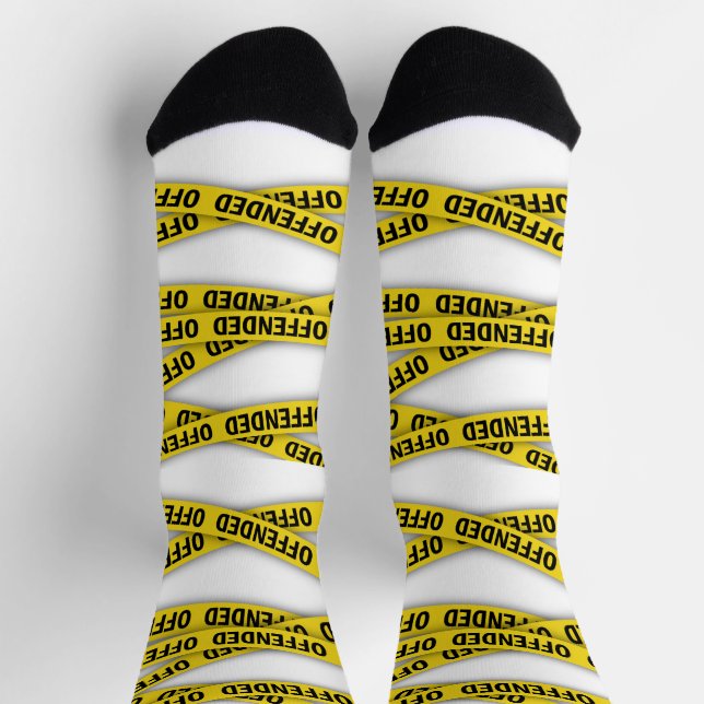 Chaussette Je suis offensé que la police ne croise pas (Haut)