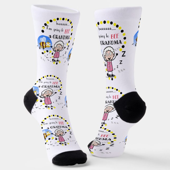 Chaussette Je vais être une chaussettes de grand-mère (Angulaire)