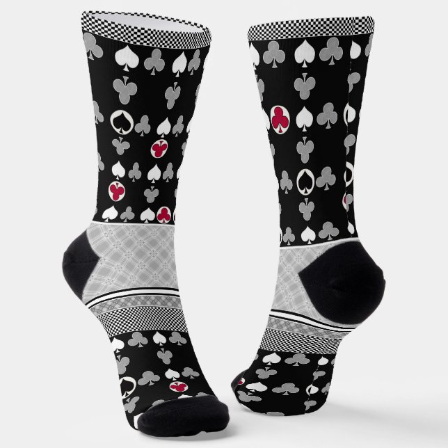 Chaussette Jeu de carte de poker (Angulaire)
