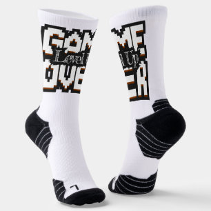 Chaussette Jeu sur, niveau vers le haut : Pixeleleled Retro G