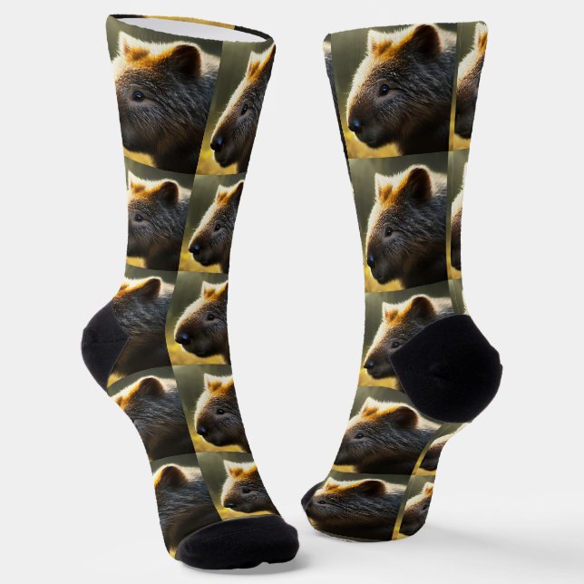 Chaussette Jeune Australien Wombat, Chaussettes d'équipage (Angulaire)