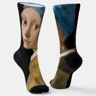 Chaussette Johannes Vermeer - Fille avec une oreille perle