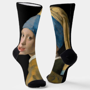 Chaussette Johannes Vermeer - Fille avec une oreille perle