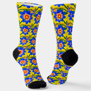 Chaussette Joli Motif de fleurs Abstraites
