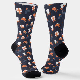 Chaussette Joli Noël moderne Motif sans couture