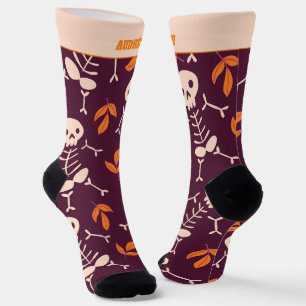 Chaussette Joli squelette d'Halloween
