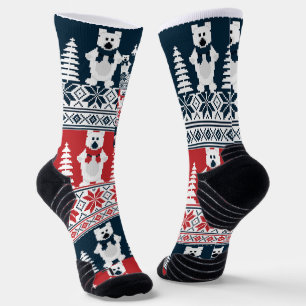 Chaussette Jolie et moderne Christma Snowman Knitted