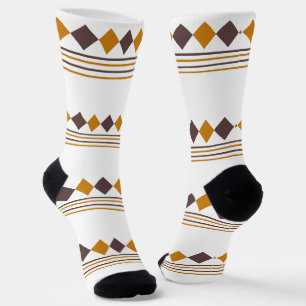 Chaussette Jolie ligne motif classique et artwork géométrique