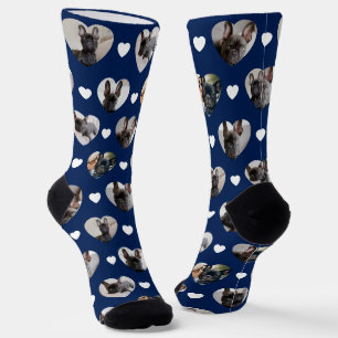 Chaussette Jolies Photos Personnalisées de 6 Animaux de Compa