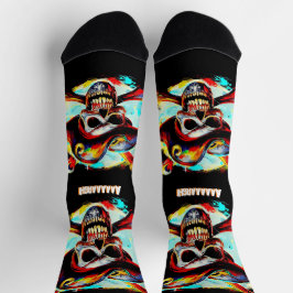 Chaussette Jolly roger coloré moderne