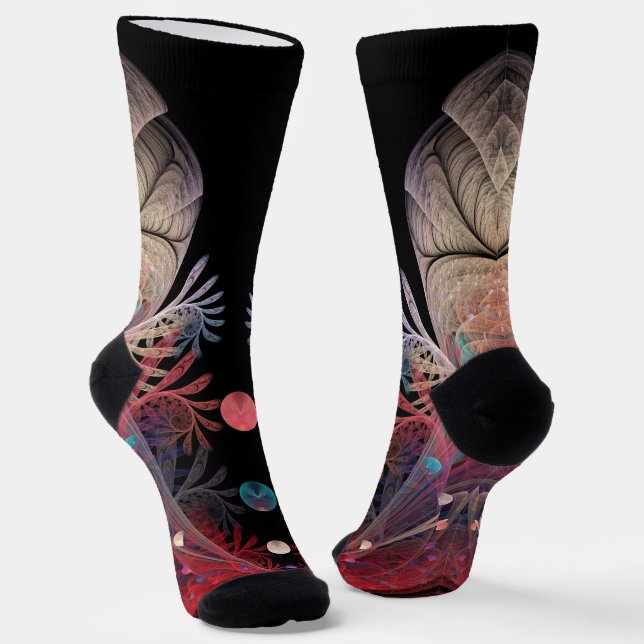 Chaussette Jonglage Abstrait Art moderne Imaginaire fractal (Angulaire)