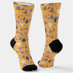 Chaussette Jouer des fantômes d'Halloween et des sorcières Mo