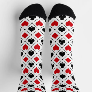 Chaussette Jouer des symboles de cartes