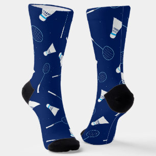 Chaussette Joueur de Badminton Motif de chaudières et de raqu