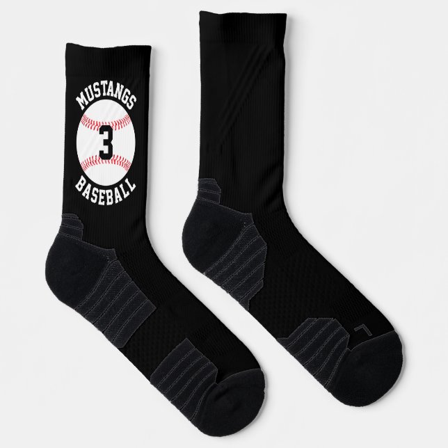 Chaussette Joueur de baseball Personnalisé Nom et numéro de l (Droite)