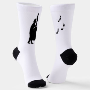 Chaussette Joueur de basse musicien