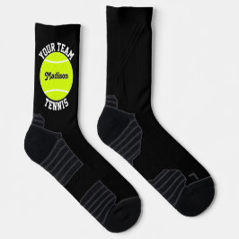 Chaussette Joueur de tennis Personnalisé Équipe et Nom du jou