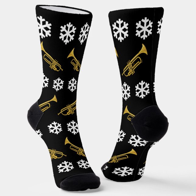 Chaussette Joueur de trompette de Noël Fanfare (Angulaire)