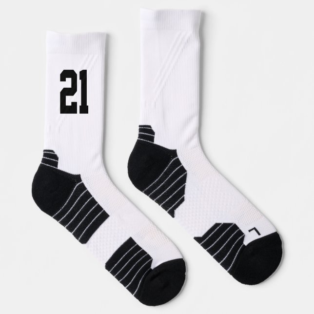 Chaussette Joueur sportif personnalisé Numéro Jersey personna (Droite)