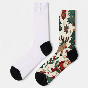 Chaussette Joyeuses Chaussettes d'équipage de Noël