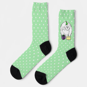 Chaussette Joyeux Anniversaire Fête Bichon Frise Chien - Mign