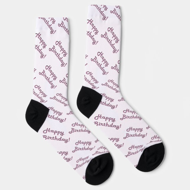 Chaussette Joyeux Anniversaire Version Glamour (Droite)