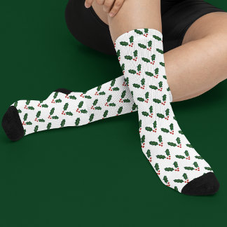 Chaussette Joyeux Holly Days Festive Holly Motif