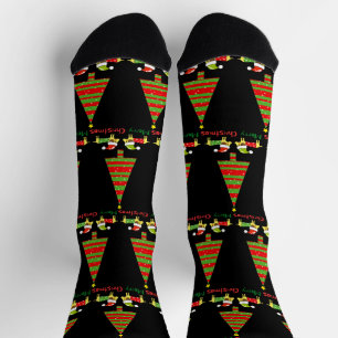 Chaussette Joyeux Noël (Chiens de Père Noël)