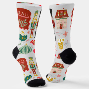 Chaussette Joyeux Noël Nutcrackers Festive Noël cadeau