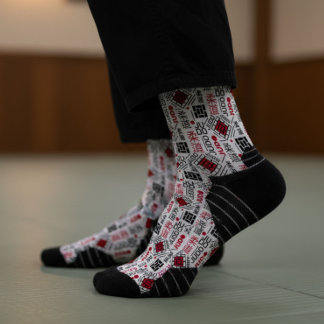 Chaussette Judo - motif géométrique moderne et épuré