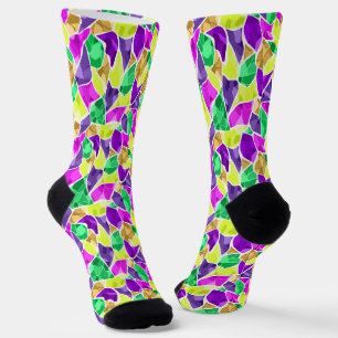 Chaussette Kaléidoscope en mosaïque sans joint abstrait moder