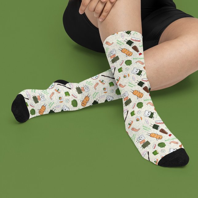 Chaussette Kawaii Sushi romantique (Créateur téléchargé)