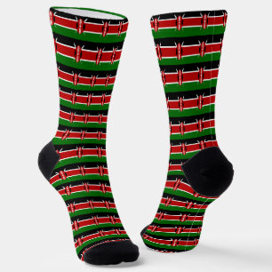 Chaussette Kenya Chaussettes, patriotique Kenyan Drapeau mode