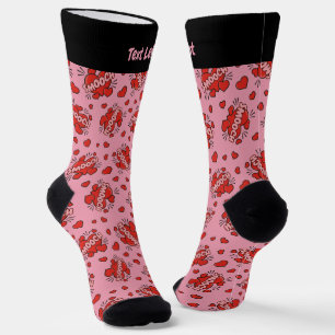 Chaussette Kissing Comic Sound Effect Chaussettes Motifs