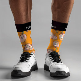 Chaussette Kitschy Peaches Moderne mignon Amusant Nom été