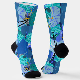Chaussette Knit bleu 1 Pearl 1 Chaussettes d'équipage