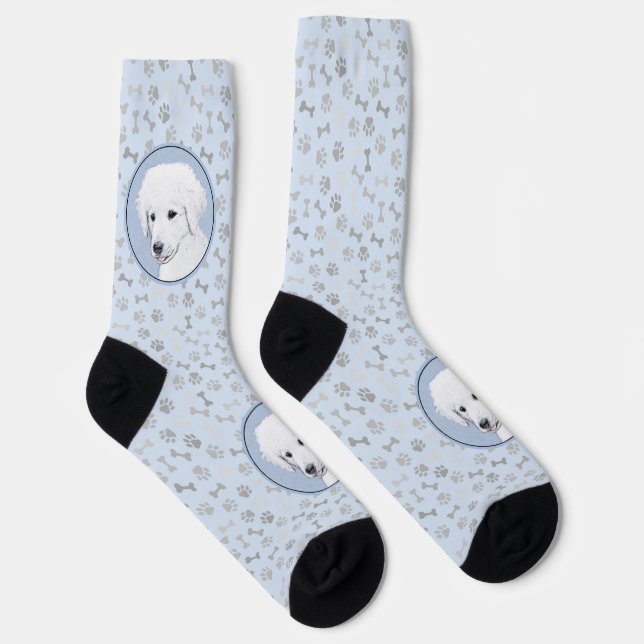 Chaussette Kuvasz Peinture - Cute Original Chien Art (Droite)