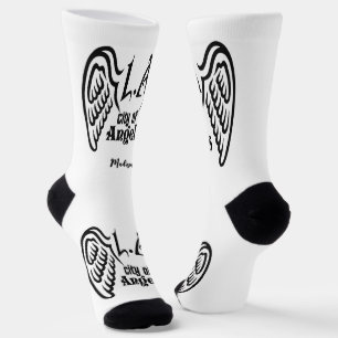 Chaussette L.A. Wings nom personnalisé